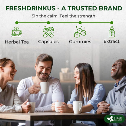 FreshDrinkUS, Premium Wormwood Tea - 135 Tea Bags - Handcrafted Herbal Blend, Caffeine-Free – Smooth Taste & Naturally Refreshing.