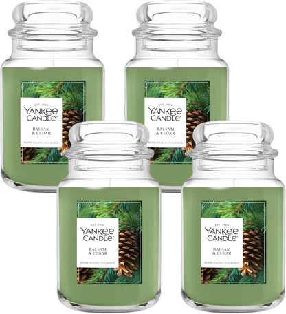 Yankee Candle Balsam & Cedar Scented Candle, 22oz Large Jar