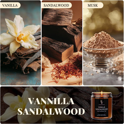 Scented Candles for Home Scented Aromatherapy Candles, 4 Pack 28 Oz Soy Wax Candle Gift Set Valentine's Day Gift for Women Men (Lavender/Vanilla//Sandalwood Rose/Moroccan Amber)