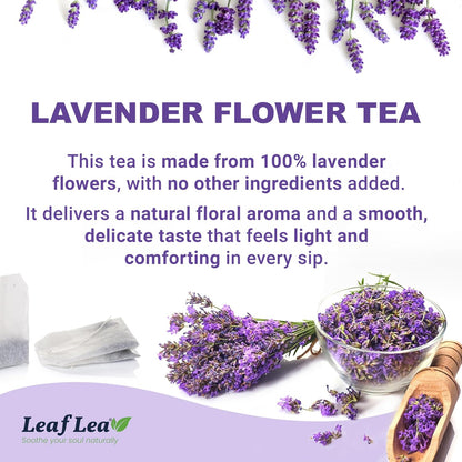 LeafLea Peppermint Tea Bags, Pure Single-Ingredient Mint Tea, 40 Count | Just Real Peppermint Leaves, Cool Refreshing Taste, Te De Menta, Caffeine-Free, Vegan, Individually Foil-Wrapped