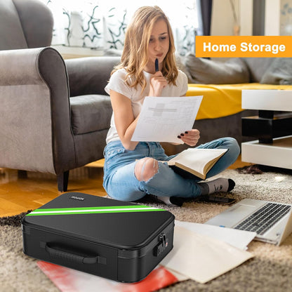 Noiposi Fireproof Document Box with Lock 5200℉-8 Layer