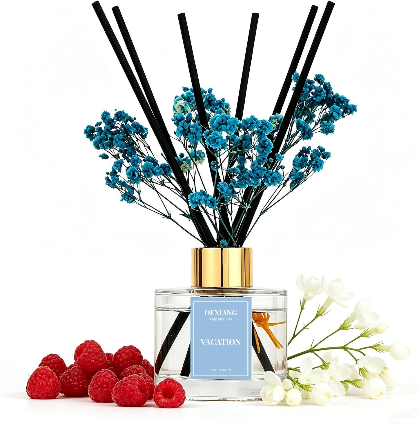 Reed Diffuser Set, Coconut 3.38 fl oz Oil Home Fragrance Bathroom Decor