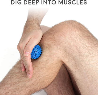 Body Back Foot Star® Massager Ball and Plantar Fasciitis Roller - Soothe Foot Stress, Discomfort, Aches, & Tightness (2-Inch, Blue)