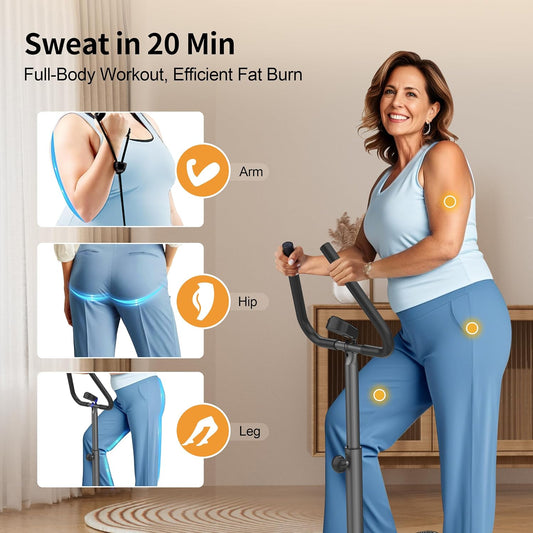 ZIWWVY Stepper Machine with Resistance Bands, Mini Stepper with 300LBS Weight Capacity, Twist Stepper for Full Body Workout, Adjustable Step Height, Smooth and Quiet, Step Machine for Men Women