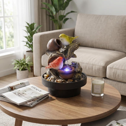 Ferrisland Resin LED Indoor Water Fountains
