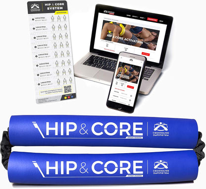 Crossover Symmetry Hip & Core System - Loop Resistance Home Workout Bands to Stretch and Strengthen Legs, Butt, Hips, Thighs and Glutes, Includes Online Exercise & Training Guide