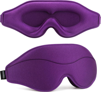 Sleep Mask - Total Blackout 3D Sleeping Mask, Super Lightweight & Silky Soft Eye Mask for Sleeping, Fully Adjustable Fit for Home, Office, Traveling, Meditation, Yoga, Pink, Mothers Day Gifts