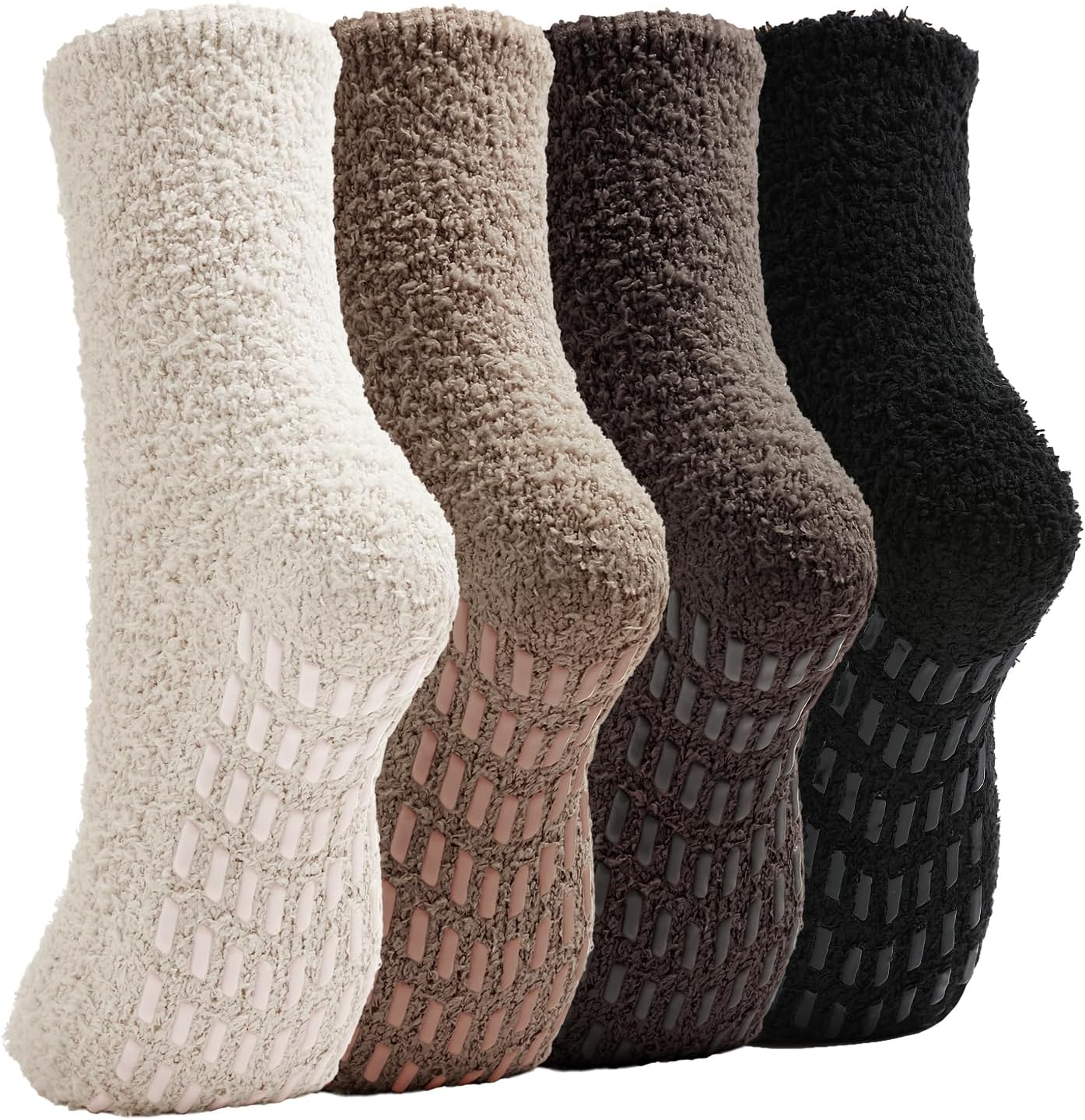 Slipper Socks for Women Men Grip Hospital Socks with Grips Fuzzy Non Slip Warm Womens Gifts