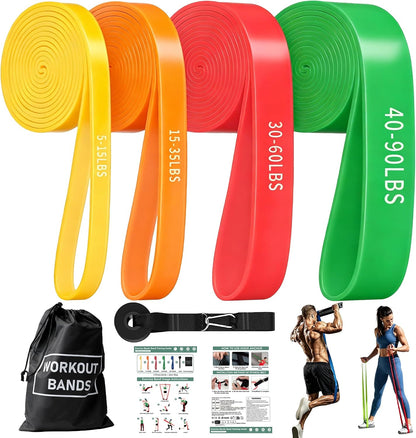 Exercise Bands, Resistance Bands for Working Out, Workout Bands, Pull up Assist Bands, Stretch Bands for Exercise at Home/Gym -Afu