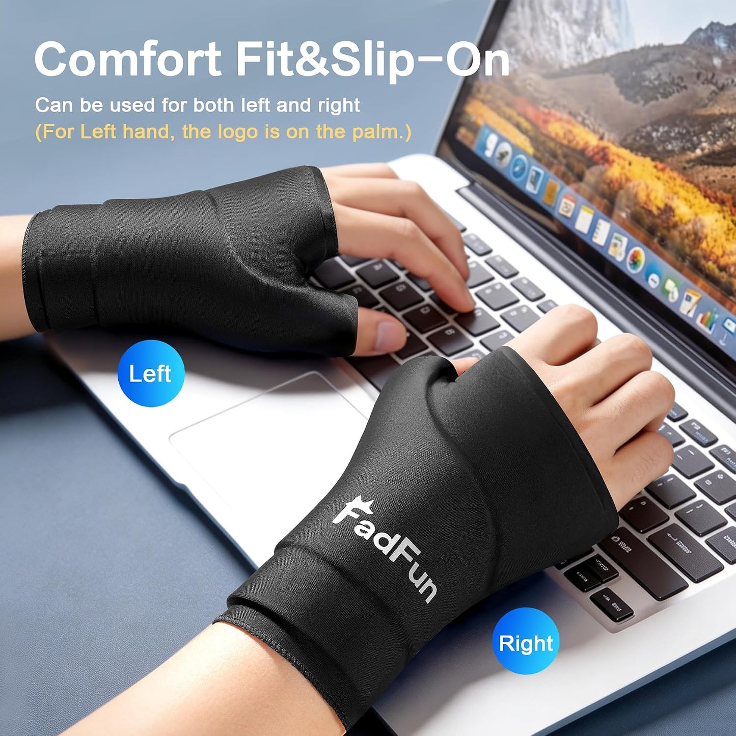 FadFun Ankle Ice Pack Wrap for Swelling,Cold/Hot Therapy Ice Socks for Feet,Reusable Gel Ice Compression Socks,for Soothe Plantar Fasciitis,Achilles Tendonitis,Sprained,Pain Relief,for Women & Men
