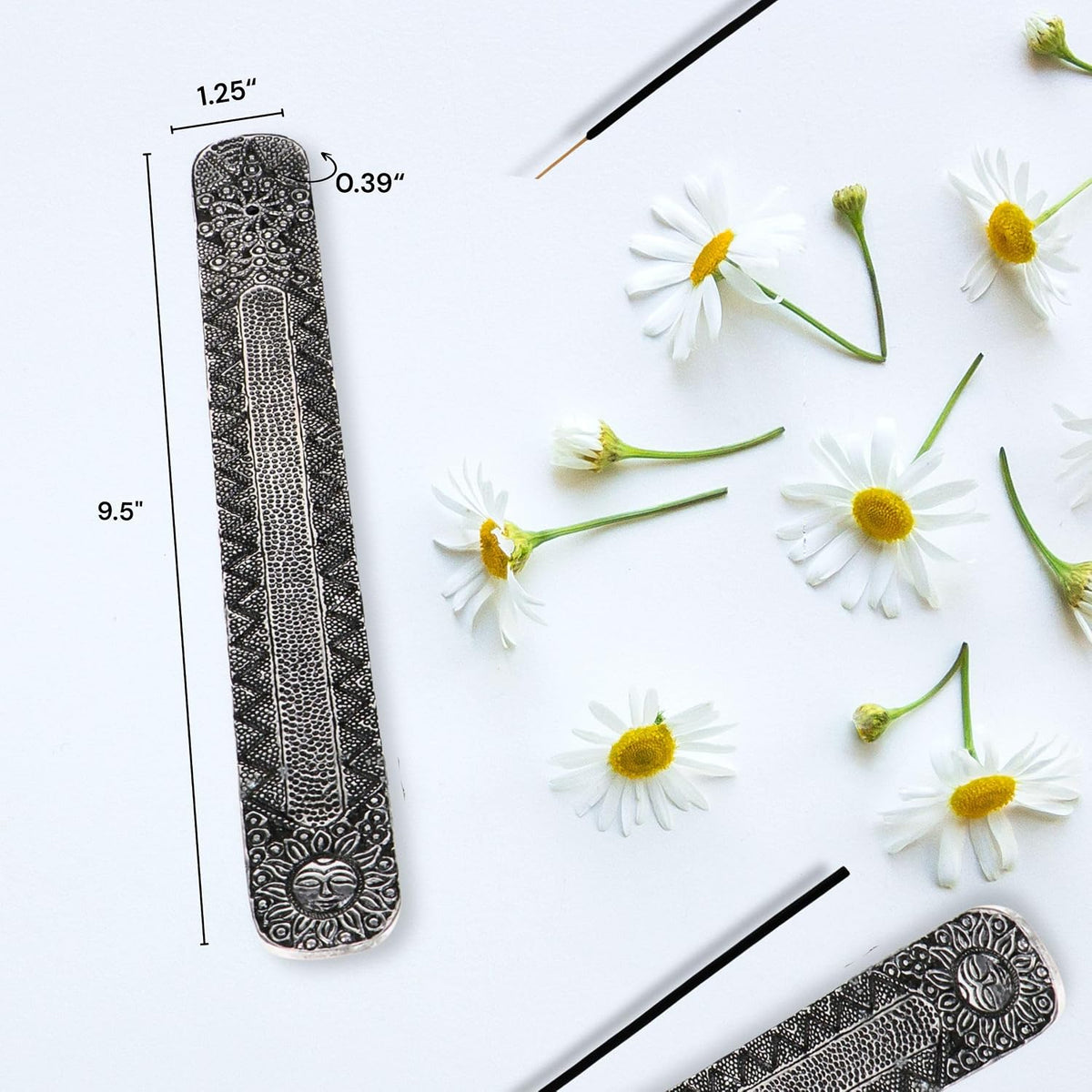 Hosley Wood Incense Holder Sun 10 Inches Ideal Gift for Wedding, Aromatherapy, Zen, Spa, Reiki, Meditation