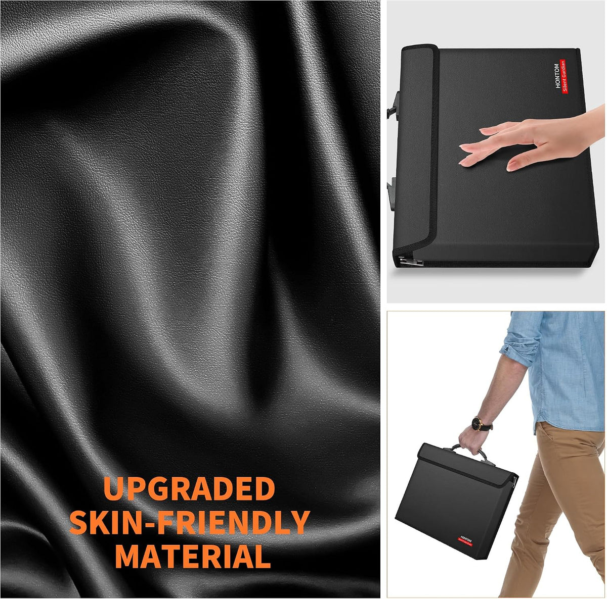 Hontom 6400℉ Fireproof Document Bag with 2 Pockets