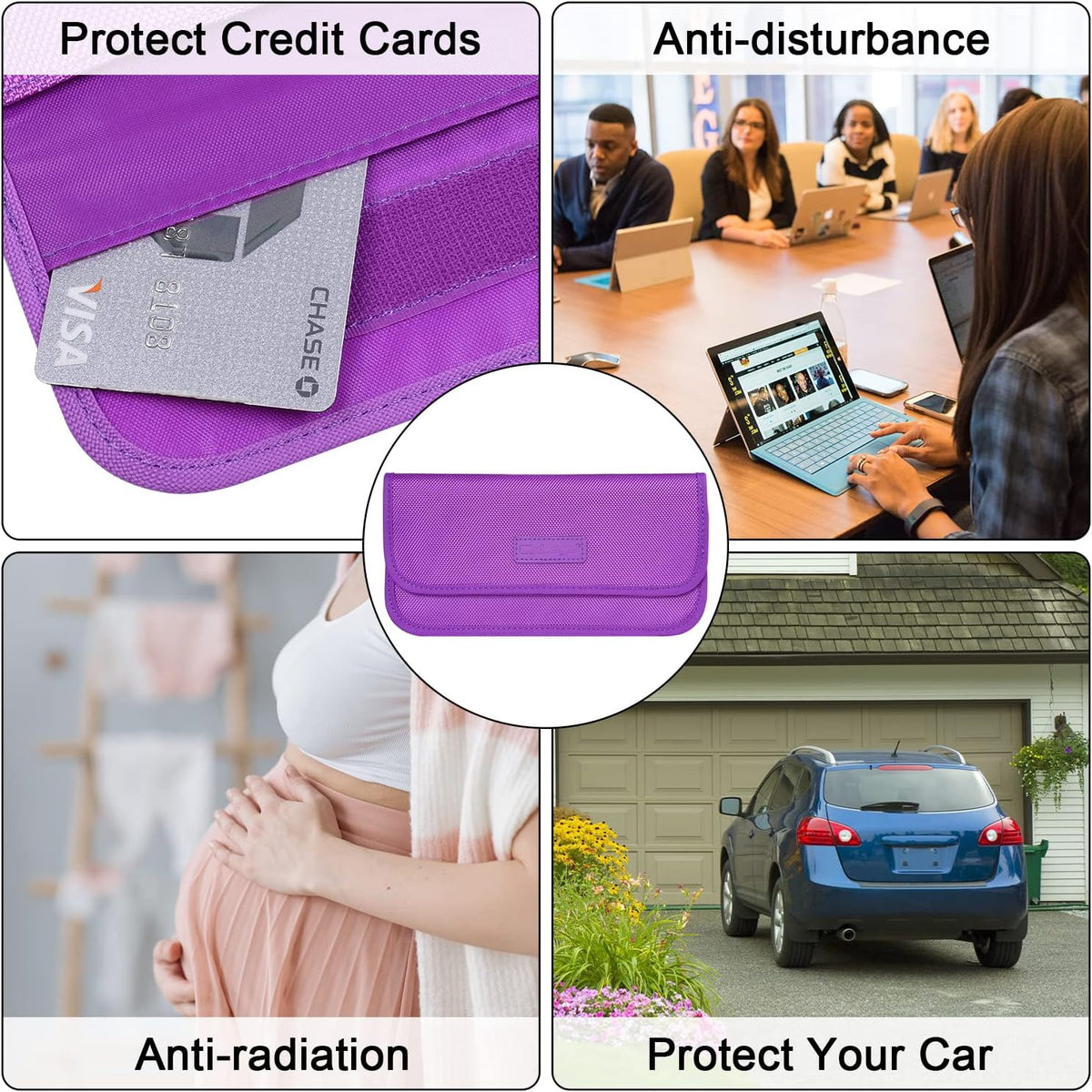 Wisdompro Faraday Bag, RFID Signal Blocking Bag for Phones and Car Keys