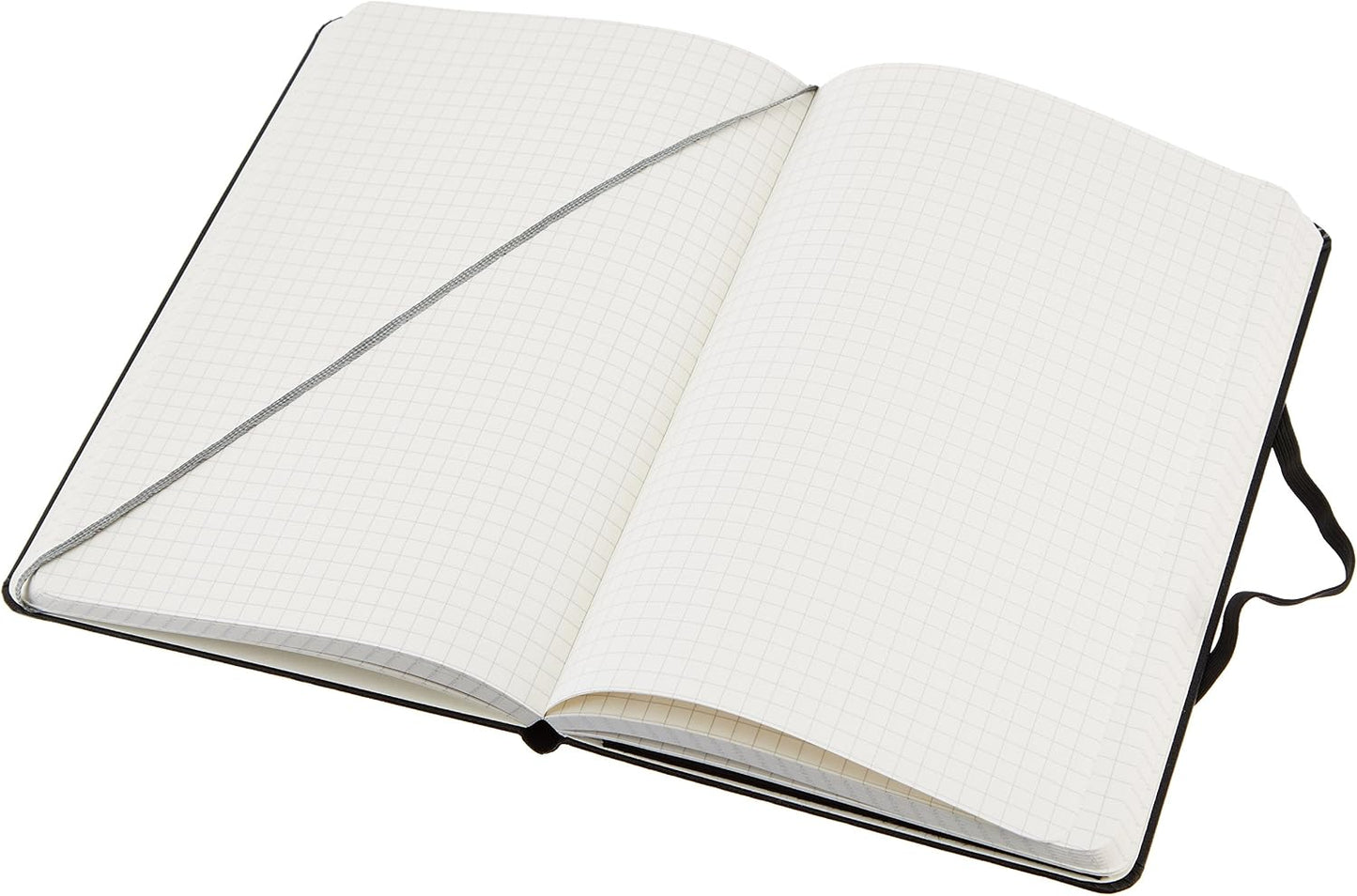 Amazon Basics Classic Lined Writing Notebook for Note Taking and Journaling, Hardcover with Elastic Closure, 240 Pages, 5" x 8.25", Black