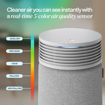 BLUEAIR Air Purifier for Home HEPA Air Purifiers for Pets, Allergies, Dust, Nursery, Office HEPASilent Techonolgy Air Cleaner for Small Rooms 432 sq ft coverage - Blue Pure 511