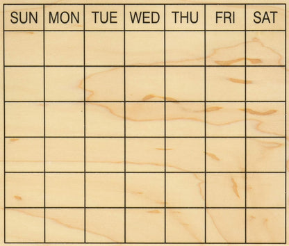 Stamps by Impression Journal, Habit Tracker, Calendar Rubber Stamp 2.25" x 2.75" 6 Row ST 1298