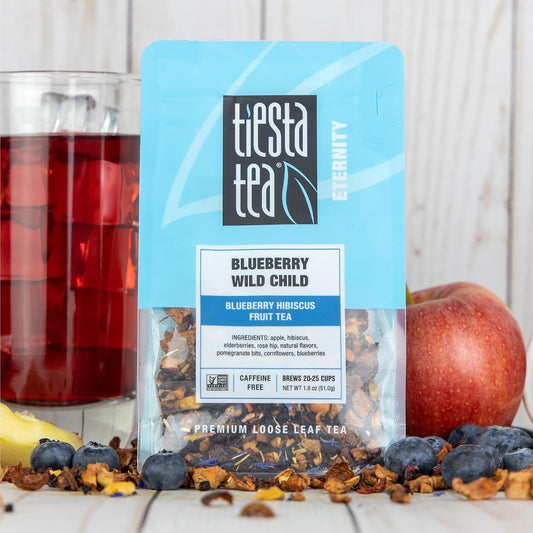 Tiesta Tea Blueberry Wild Child, Blueberry Hibiscus Herbal Tea, 1.8oz