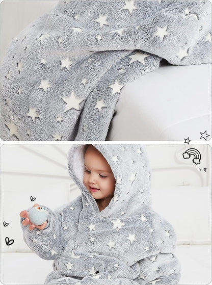 KFUBUO Wearable Blanket Hoodie for Adults Sherpa All Patterns Cat Oversized Sweatshirt Blanket with Pockets for Women