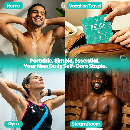Shower Steamers Aromatherapy - 6 Pack Pure Eucalyptus & Mint Essential Oil Tablets, Daily Home Spa Shower, Self-Care & Relaxation Gift Set for Women & Men, Calming Aromatherapy, Handmade