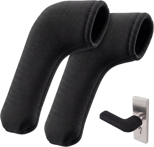 2 Pcs Door Handle Covers, Anti-Scald Door Handle Protector for Hot/Cold Handles, Universal Fit for Home Office School Doors