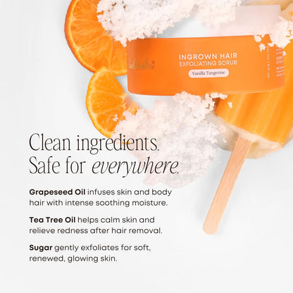 Bushbalm Dark Spot Exfoliating Scrub - Natural Body Scrub Exfoliant to Hydrated, Soften and Enhance Glow in Skin - Bermuda, 236 ml