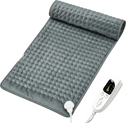 12"x24" Heating pad, Electric Heat Pad 6 Heating &4 Timer Setting