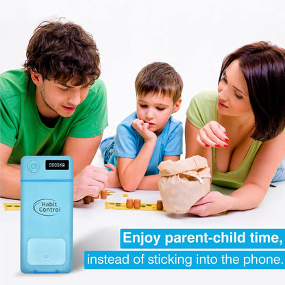 Cell Phone Lock Box with Timer for Self-Discipline, Portable Time Lock Box Suitable for iPhone and Android Smartphones, Phone Jail Box with Timer to Reduce Screen Time, Mindfulness Gift
