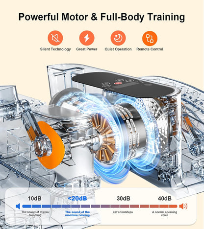 2025 New Under Desk Elliptical Machine,Portable Seated Pedal Exercise Machine for Seniors, 12 Adjustable Speed Elipse Leg Exerciser with Remote Control,Quiet Foot Exercise Machine for Home Office