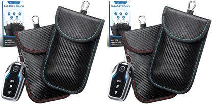 Faraday Bags for Phones, 2 Pack Signal Blocking Pouch
