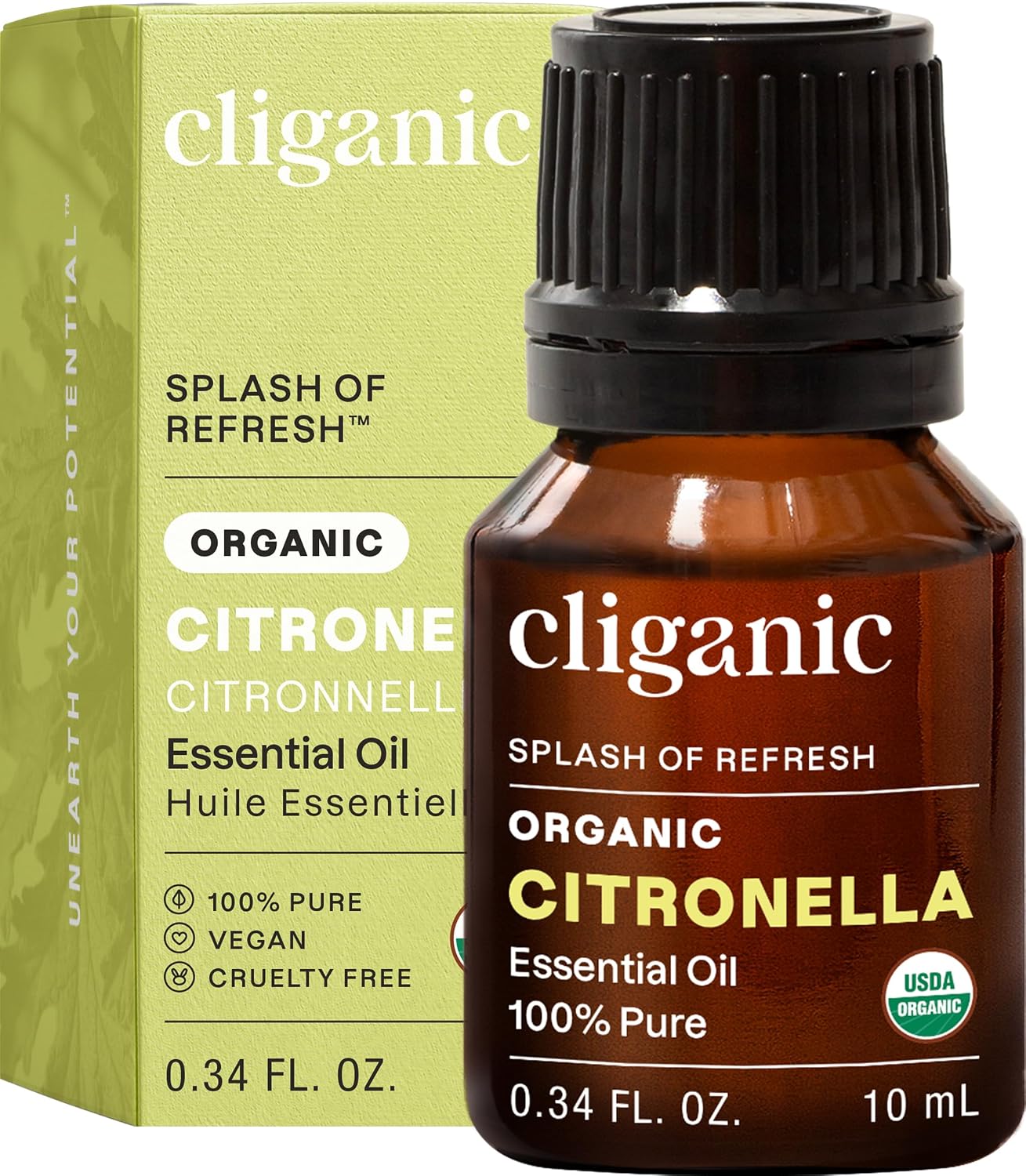 Cliganic Organic Lavender Essential Oil - 100% Pure Natural Undiluted, for Aromatherapy Diffuser | Non-GMO Verified - Colors A