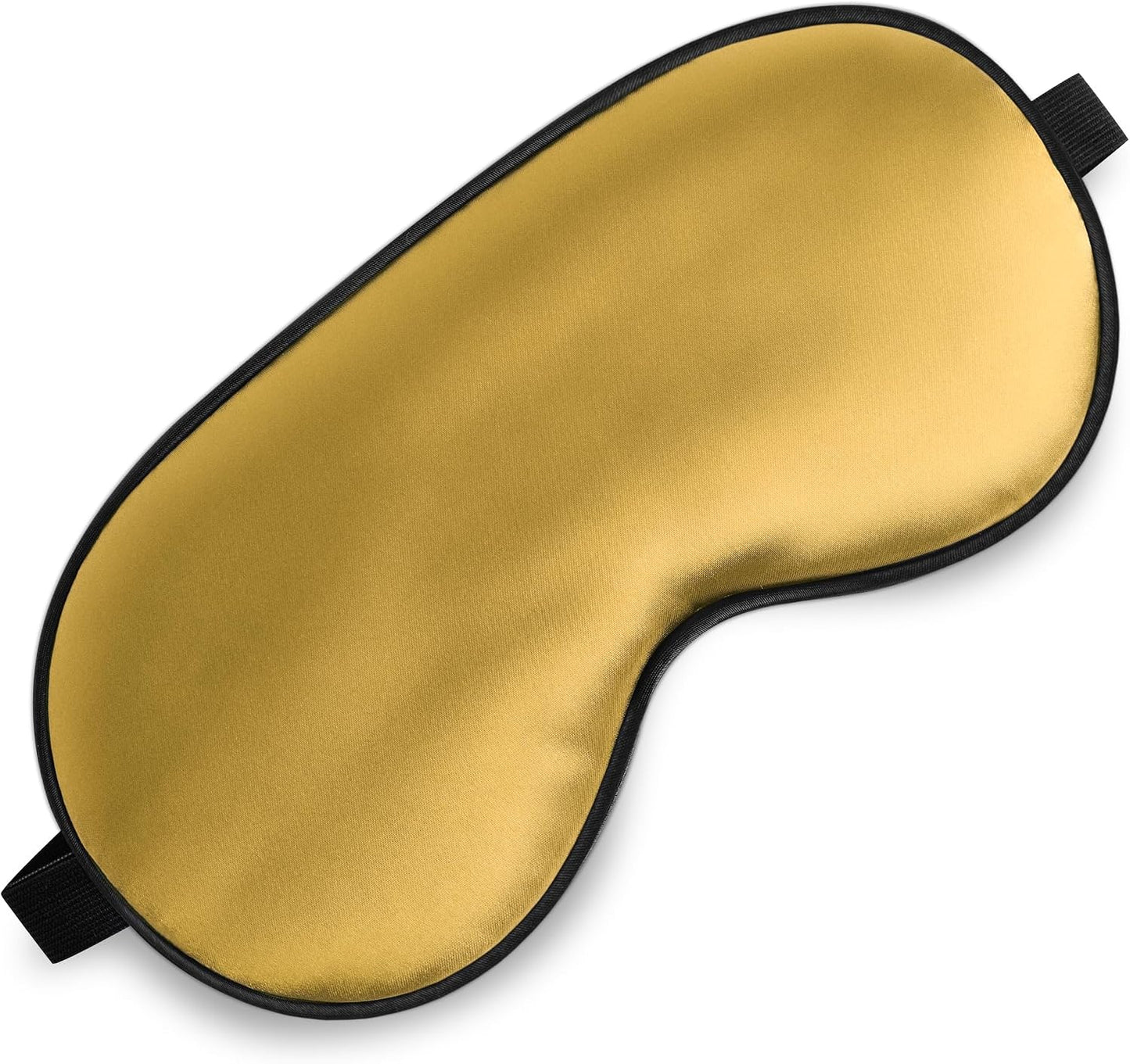 Sleep Mask, Silk Eye Mask for Sleeping with Adjustable Strap, Satin Blackout Sleeping Eye Mask for Men&Women, Comfortable Blindfold Eyeshade for Night Sleep(Black)