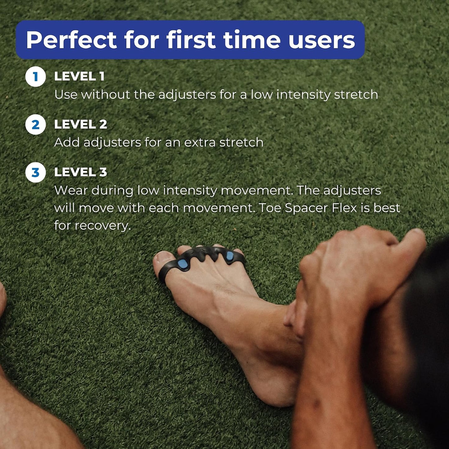 The Toe Spacer from Spacer Mobility, Recovery from the Ground Up, Correct Bunions, Plantar Fasciitis, & Correct Toes | Unisex Therapeutic Toe Spacer - Relieve Foot Pain and Tension | 4-Loop (4-Loop)