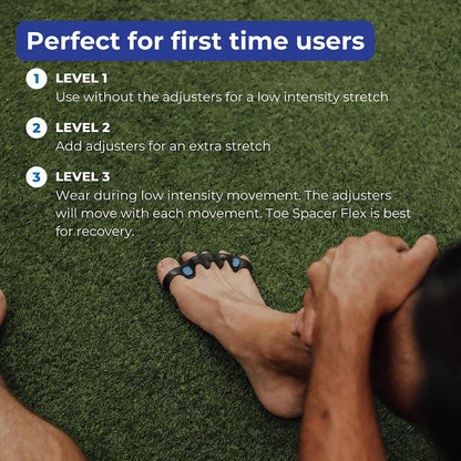 The Toe Spacer from Spacer Mobility, Recovery from the Ground Up, Correct Bunions, Plantar Fasciitis, & Correct Toes | Unisex Therapeutic Toe Spacer - Relieve Foot Pain and Tension | 4-Loop (4-Loop)