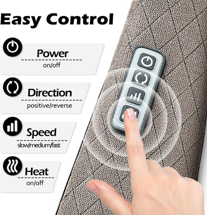 Blue Elf Shiatsu Neck Back Massager,Kneading Electric Massager with Heat