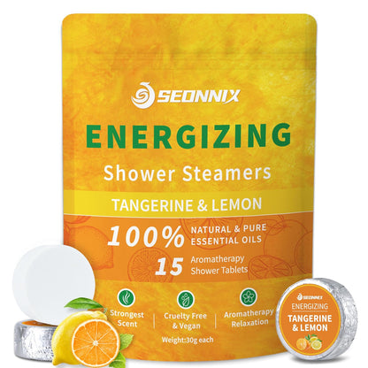 Shower Steamers Aromatherapy 15 Pack, Menthol & Eucalyptus Shower Bombs with Natural Essential Oils, Quick Relief Nasal Congestion, Relaxation & Self Care Gifts for Women & Men