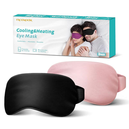 Cooling Eye Mask for Puffy Eyes: Fsa Eligible ltems Hsa, Migraines Headache Fast Relief After Surgery Care Cold Compress, Reusable Face Ice Pack Gel for Dark Circles, Gentle Weighted Sleep Mask Purple