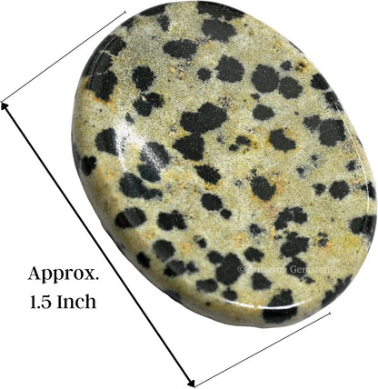 Amazing Gemstone Labradorite Thumb Worry Stone, Anxiety Stone, Healing Crystals - Piedra Crystal Fidget for Gift, Meditation, Calming, Relaxation, Stress Relief - Colors A