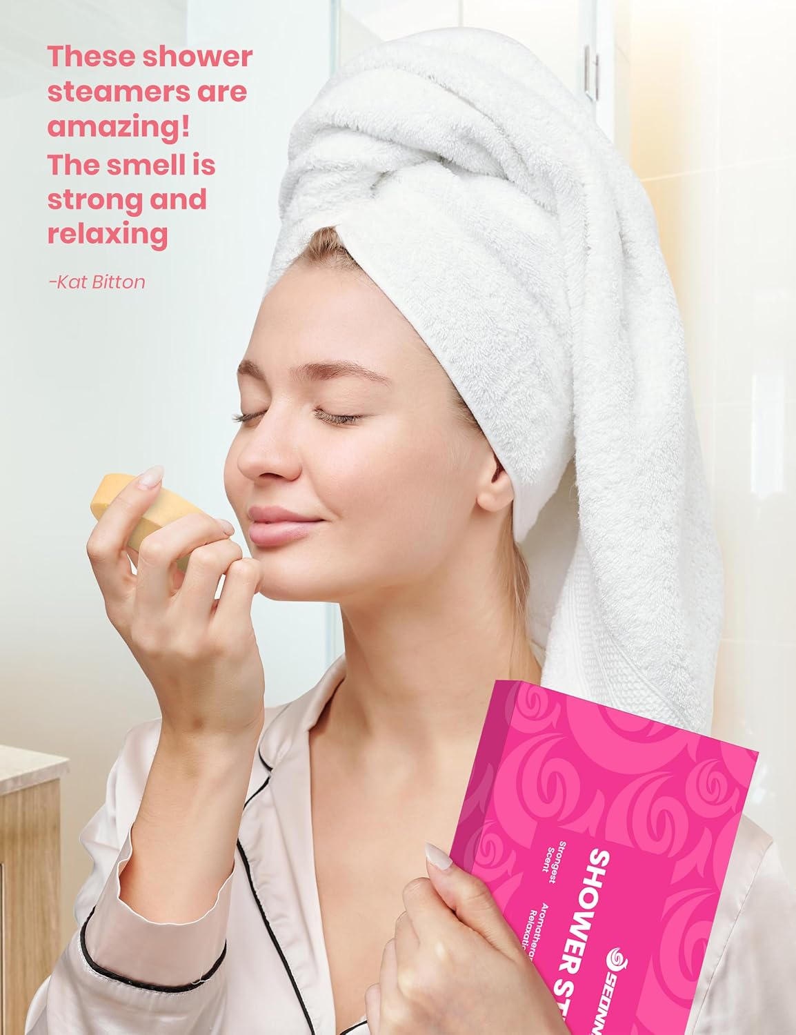 Shower Steamers Aromatherapy 15 Pack, Menthol & Eucalyptus Shower Bombs with Natural Essential Oils, Quick Relief Nasal Congestion, Relaxation & Self Care Gifts for Women & Men