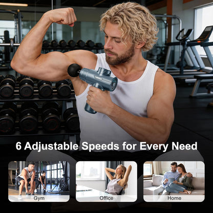 LEERCON Massage Gun Deep Tissue Handheld Muscle Massager for Pain Relief