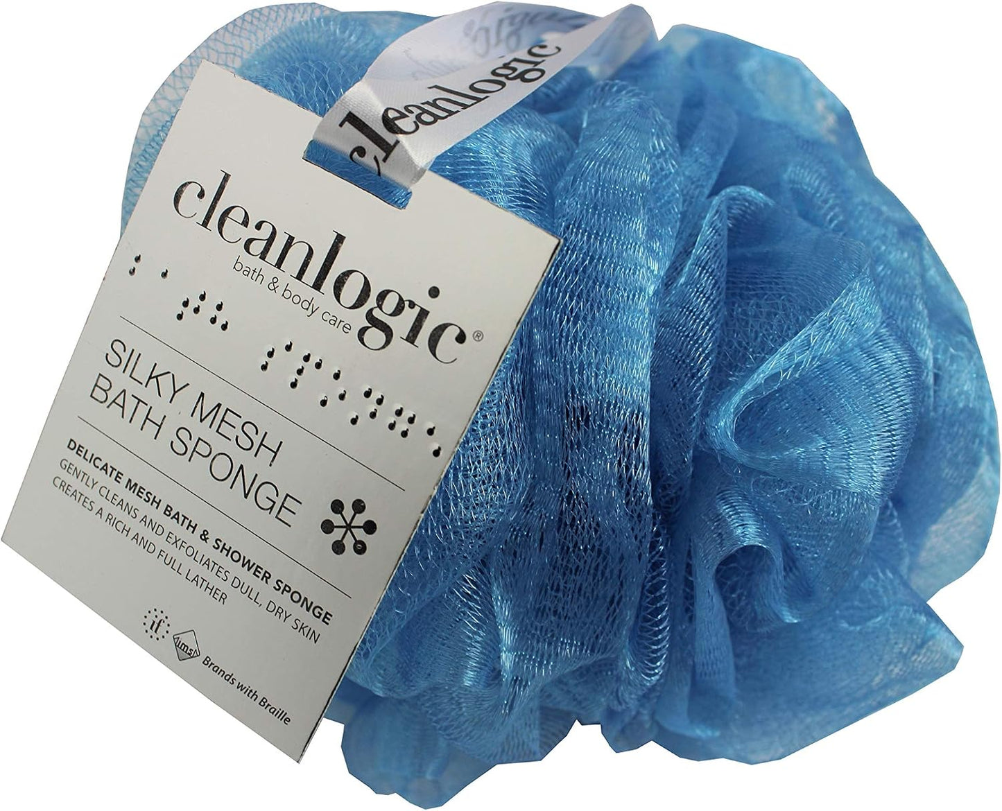 Clean Logic Silky Mesh Bath & Shower Sponge
