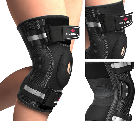 NEENCA Professional Knee Brace, Hinged Knee Support for Women & Men Relief