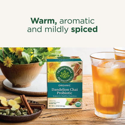 Traditional Medicinals Tea, Organic Peppermint, Soothes Your Belly, Refreshing & Minty, 96 Tea Bags (6 Pack)