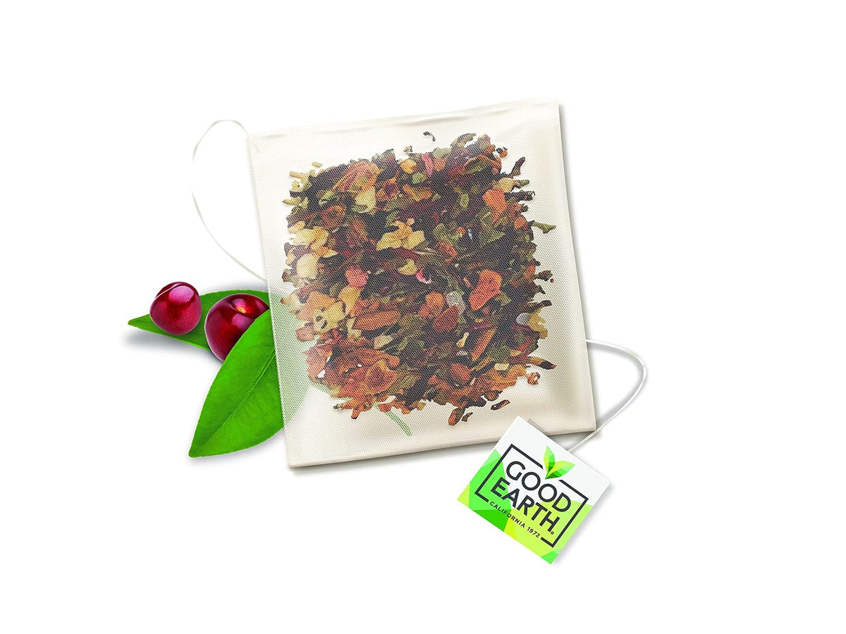Good Earth Sensorial Blend Flavored Herbal Tea Ginger, Turmeric and Lemon, No Artificial Color, No Preservatives, 15 Bag (Pack of 5)