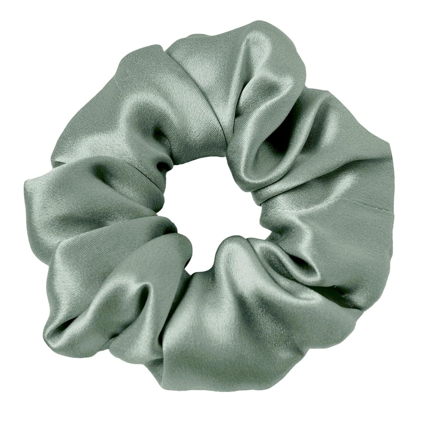 LILYSILK Silk Hair Scrunchies / Ties for Frizz & Breakage Prevention, 100% Mulberry, No Damage, Elastic ponytail Holders, 1Pc, Coffee - Colors B