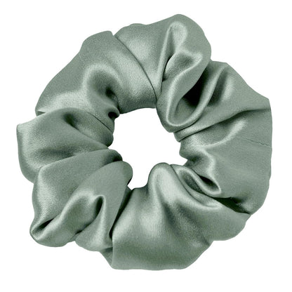 LILYSILK Silk Hair Scrunchies / Ties for Frizz & Breakage Prevention, 100% Mulberry, No Damage, Elastic ponytail Holders, 1Pc, Coffee - Colors B