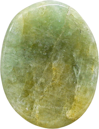 Amazing Gemstone Labradorite Thumb Worry Stone, Anxiety Stone, Healing Crystals - Piedra Crystal Fidget for Gift, Meditation, Calming, Relaxation, Stress Relief - Colors A