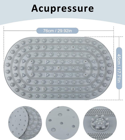 Silicone Foot Massage Acupressure Mat with Reflexology Points 30'' x 18''