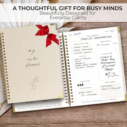 Beautiful To Do List Notebook - Aesthetic Undated ADHD Daily Planner Gift