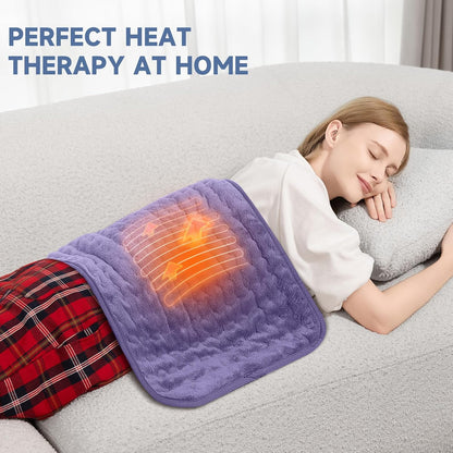 Heating Pad for Back, Neck, and Shoulder Pain Relief, Electric Heat Pad with 6 Heat Levels, Moist Heat Option, Auto Shut-Off, Birthday Christmas Gifts for Women Men Mom Dad Grandma, Gifts for her