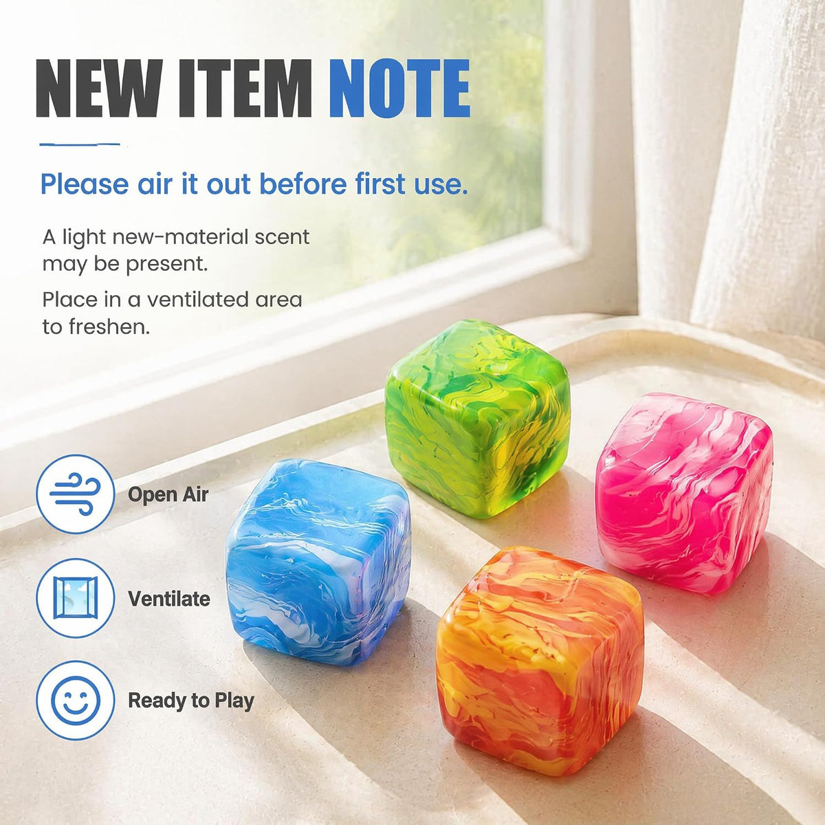 Squishy Textured Stress Balls 3pcs, Soft Memory Gel Squeeze Balls Fidget Toys for Kids/Adults Hand Exercises, Party Favors Anxiety Relief Squeeze Ball
